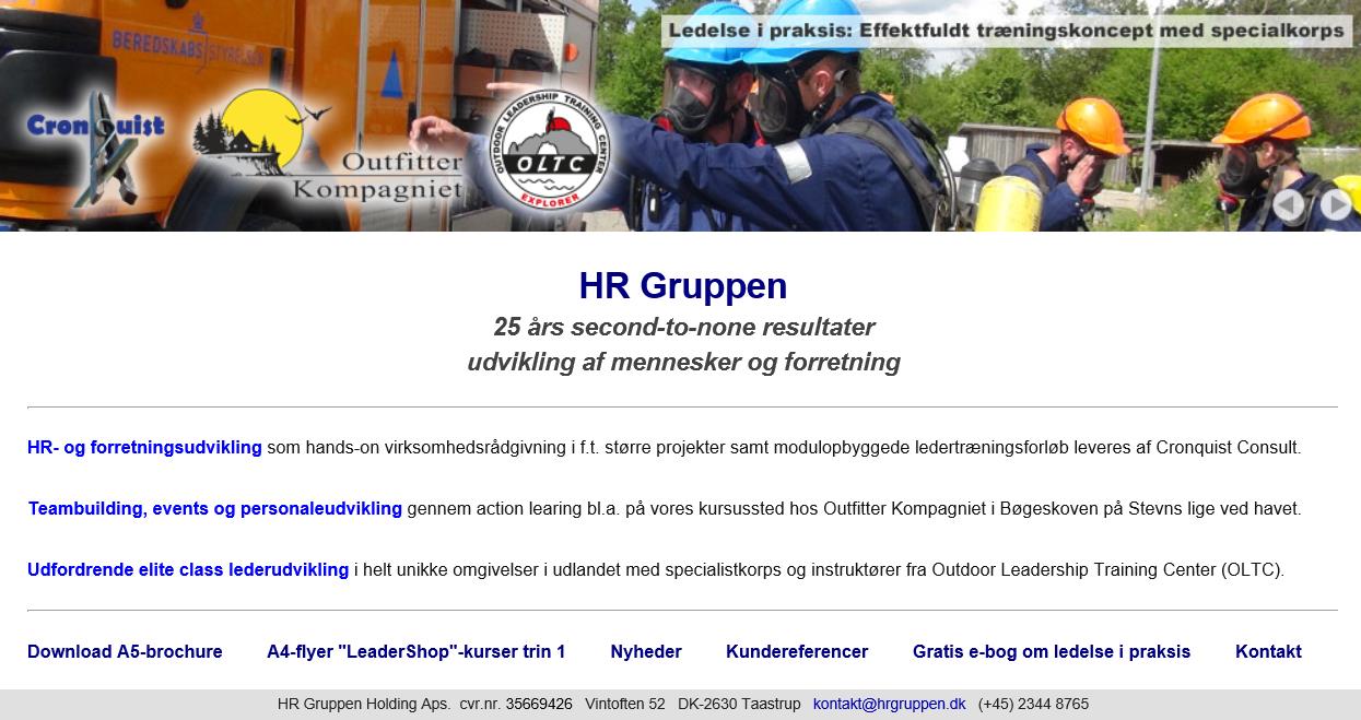 HR Gruppen website